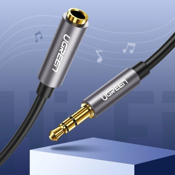 Cablu audio prelungitor Jack 3.5mm 1m Ugreen, 10592 - Argintiu - Img 7