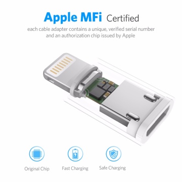 Cablu de date Apple MFI Lightning Ugreen, 2m, 2.4A, 80823 Negru - Img 4