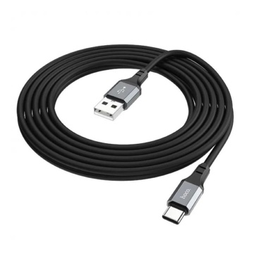 Cablu de date Hoco (X92) - USB la tip C, 3A, 3m - Negru - Img 4