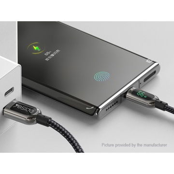 Cablu de date tip C Fast Charge Yesido CA85, 66W, 5A, 1.2m, negru - Img 3