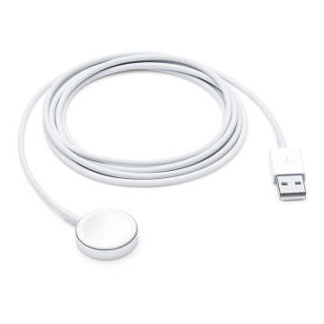 Cablu de încărcare fără fir (MX2F2ZM/A) - USB la Apple Watch, 2 m - Alb - Img 2