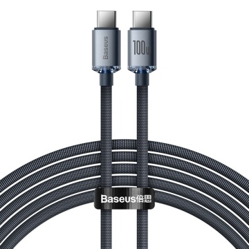 Cablu Fast Charging tip C Baseus 100W, 1.2m, CAJY000601 - Negru - Img 1