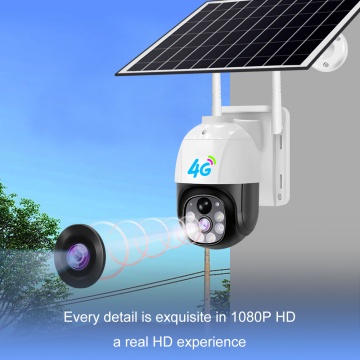 Camera de supraveghere cu panou solar Techsuit, full HD - Alb - Img 5