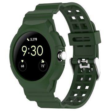 Curea Google Pixel Watch Techsuit W065 , 41mm - Verde - Img 1