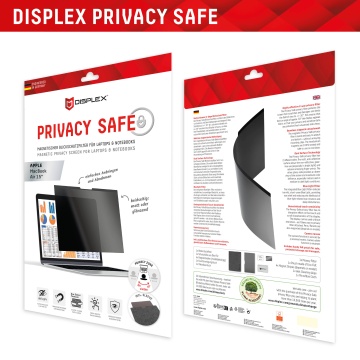 Folie premium MacBook Air 15" (2023 / 2024) Displex Laptop Privacy Safe- Negru - Img 6