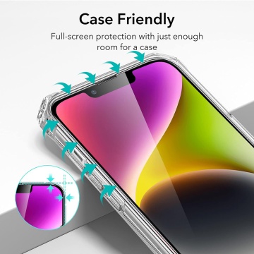 Folie sticla iPhone 13 Pro Max ESR Screen Shield, Transparenta - Img 4