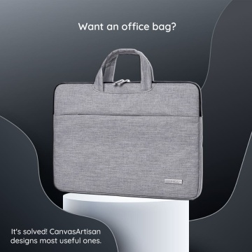 Geanta laptop business 13-14 inch CanvasArtisan, L3-C12 - Gri - Img 4