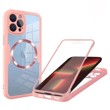 Husa 360° iPhone 13 Pro Techsuit ColorVerse - Roz - Img 1