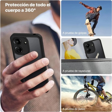 Husa 360° Xiaomi Poco C65 Techsuit ColorVerse - Roz - Img 4