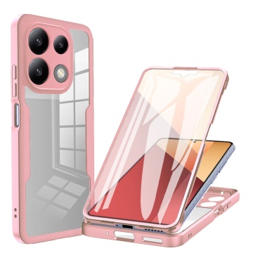 Husa 360° Xiaomi Redmi Note 13 5G Techsuit ColorVerse - Roz - Img 1