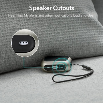 Husa Apple AirPods Pro 2 ESR Orbit Hybrid HaloLock - Gri - Img 7