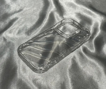Husa din silicon IPhone 14 Pro, transparenta, striații - Img 2
