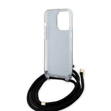 Husa Guess Crossbody Cord 4G Print iPhone 15 Pro GUHCP15LHC4SEK - Negru - Img 2