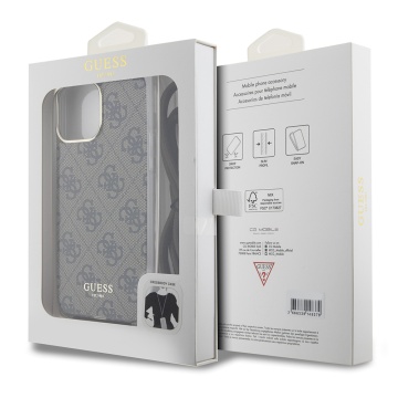 Husa Guess Crossbody Cord 4G Print iPhone 15 Pro GUHCP15LHC4SEW -Maro - Img 5