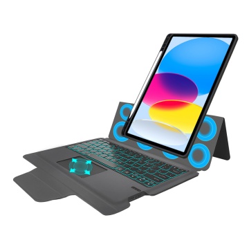 Husa iPad 10 (2022) 10.9 -Techsuit - KeyTab Pro (cu tastatură fără fir RGB/suport stilou) - Negru (Copy 11) - Img 2