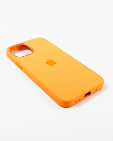 Husa Iphone 12 din silicon Portocaliu 2 MagSafe - Img 4