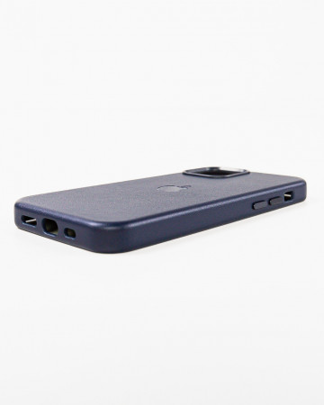 Husa Iphone 12 Pro din piele naturala Albastra MagSafe - Img 2
