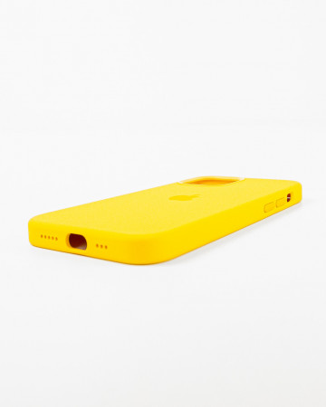 Husa Iphone 12 Pro din silicon Galben MagSafe - Img 2