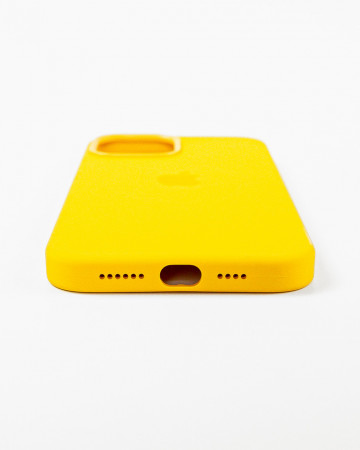 Husa Iphone 12 Pro Max din silicon Galben MagSafe - Img 2