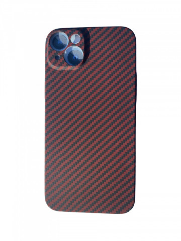 Husa Iphone 14 Plus Carbon Fibre Red - Img 1