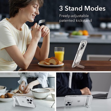 Husa Iphone 14 Pro ESR - Air Shield Boost Kickstand, Transparent - Img 4