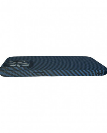 Husa Iphone 14 Pro Max Carbon Fibre Blue - Img 4