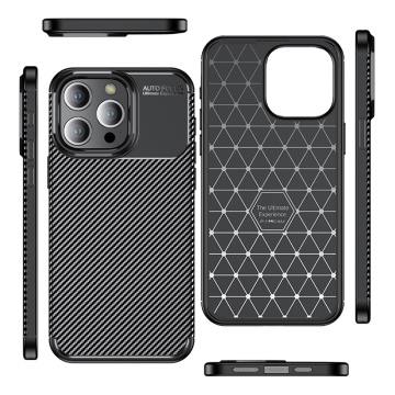 Husa IPhone 14 Pro Max Techsuit - CarbonFiber, Negru - Img 2