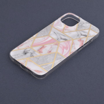 Husa Iphone 14 Pro Techsuit - Marble Series, Pink Hex - Img 5