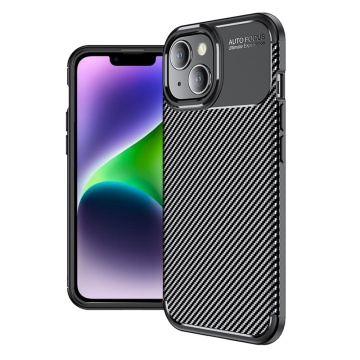 Husa IPhone 14 Techsuit - CarbonFiber, Negru - Img 1