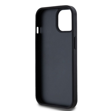 Husa iPhone 15 Plus - DKNY Leather Checkered Mono Pattern & Printed Stripes (DKHCP15MPCPTSSK) - Black - Img 7