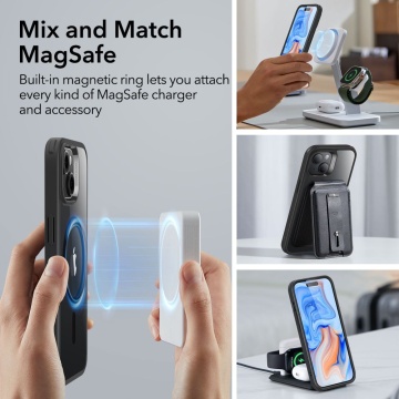 Husa iPhone 15 Plus ESR Classic Hybrid HaloLock - Negru - Img 4