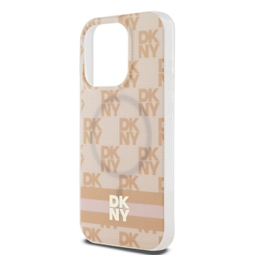 Husa iPhone 15 Pro - DKNY IML Checkered Mono Pattern & Printed Stripes MagSafe (DKHMP15LHCPTSP) - Pink - Img 3