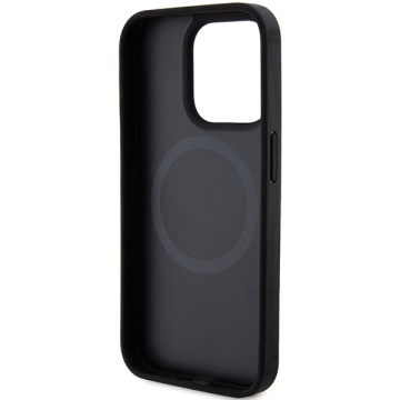 Husa iPhone 15 Pro - DKNY Leather Printed Pattern Metal Logo MagSafe (DKHMP15LPSOSPK) - Black - Img 5