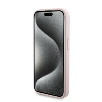 Husa iPhone 15 Pro Guess Hardcase Powerbank MagSafe GUBPM5P15L4GEMGP- Roz - Img 6