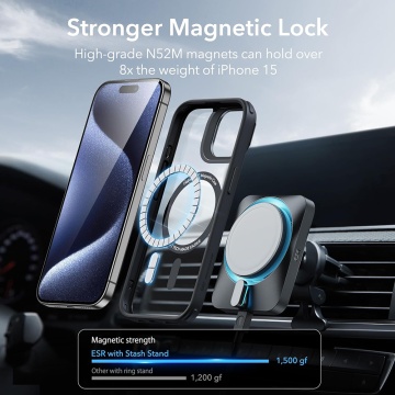 Husa iPhone 15 Pro Max - Clear Black - Img 6
