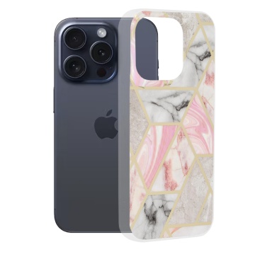 Husa Iphone 15 Pro, Pink Hex - Img 1