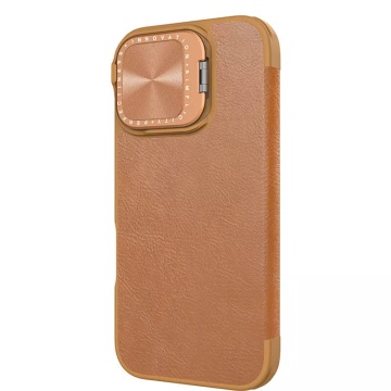 Husa iPhone 16 Nillkin Qin Prop Leather - Maro - Img 4