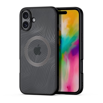 Husa iPhone 16 Plus Dux Ducis Aimo MagSafe Series - Negru - Img 1