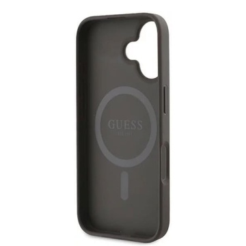 Husa iPhone 16 Plus Guess 4G Ring Classic Logo MagSafe - Maro - Img 2