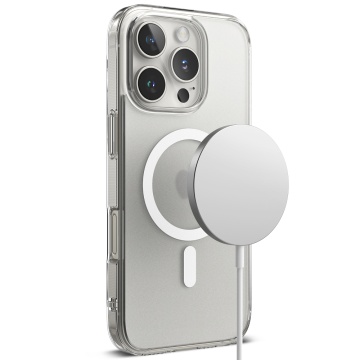 Husa iPhone 16 Pro Ringke Fusion MagSafe - Transparent Mat - Img 2