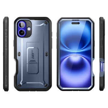 Husa iPhone 16 Supcase Unicorn Beetle Pro - Albastru - Img 5