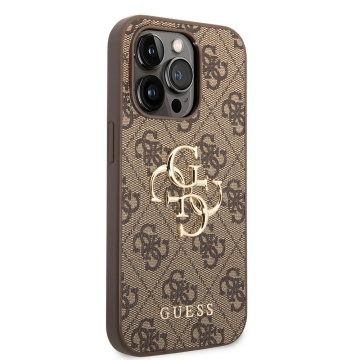 Husa originala Guess iPhone 15 Pro Hardcase 4G Big Metal Logo GUHCP15L4GMGBR - Maro - Img 4