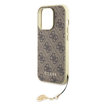 Husa originala Guess iPhone 15 Pro Hardcase 4G Charms Collection GUHCP15LGF4GBR- Maro - Img 5