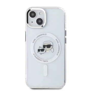 Husa pentru iPhone 15 - Karl Lagerfeld IML MagSafe (KLHMP15SHLSKCH) - Metal - Img 2