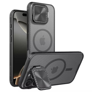 Husa pentru iPhone 16 Pro Max - Nillkin CamShield Prop Magnetic - Transparent Black - Img 1