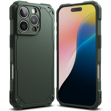 Husa pentru iPhone 16 Pro Max - Ringke Rugged Gear - Dark Green - Img 3