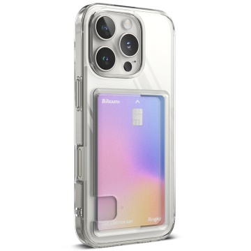 Husa pentru iPhone 16 Pro - Ringke Fusion Card - Clear - Img 4