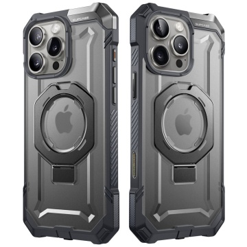 Husa pentru iPhone 16 Pro - Supcase Unicorn Beetle Defender - Gray - Img 2