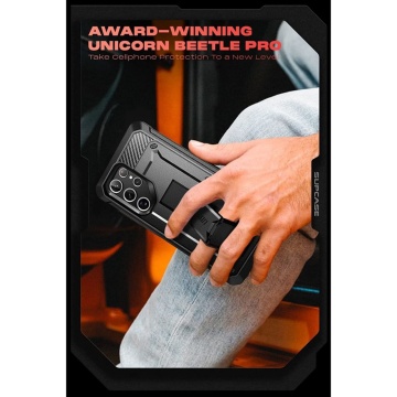 Husa pentru Samsung Galaxy S22 Ultra 5G - Supcase Unicorn Beetle Pro - Black - Img 2