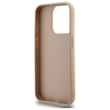 Husa piele iPhone 15 Pro DKNY Leather Quilted Stack Logo DKHCP15LPQDSLE, Bej - Img 5